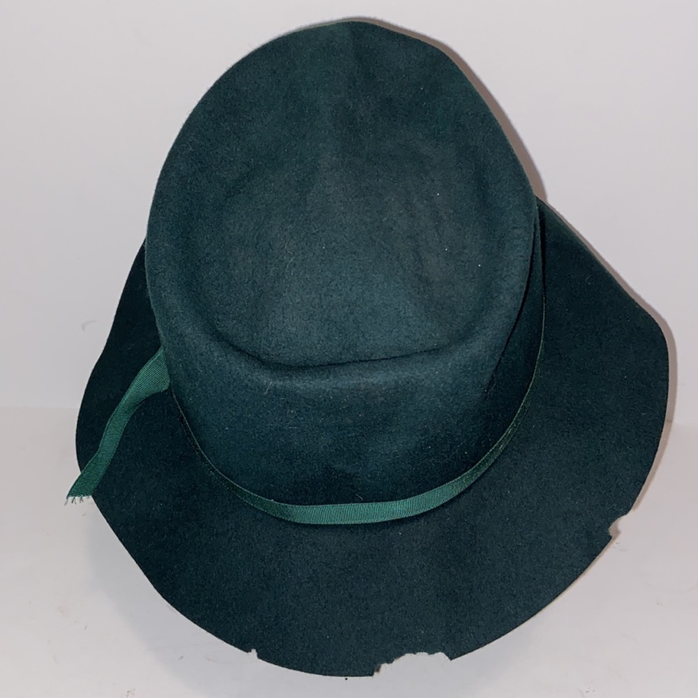 Vintage Bak-Pakker Green Wool felt outdoor hat Mens Large Flawed - Picture 6 of 13